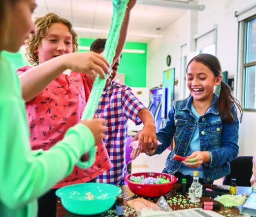4 Youth Making Slime